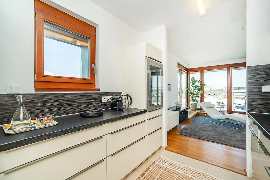 Shiny Rooftop Apart With Free Garage Prag Tjeckien